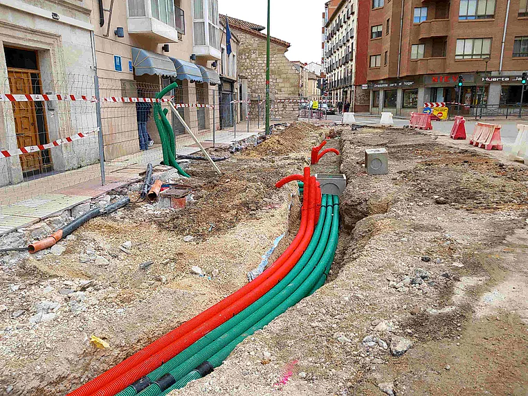 Obras en las calles Santa Clara y Progreso Herrero Temiño 2